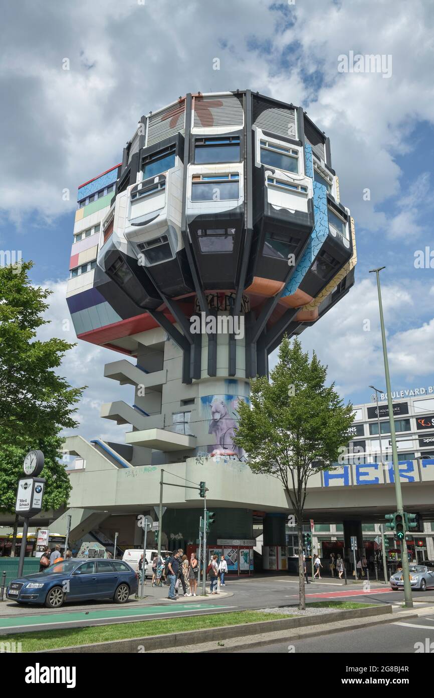 Bierpinsel, Schloßstraße, Steglitz, Steglitz-Zehlendorf, Berlino, Germania Foto Stock