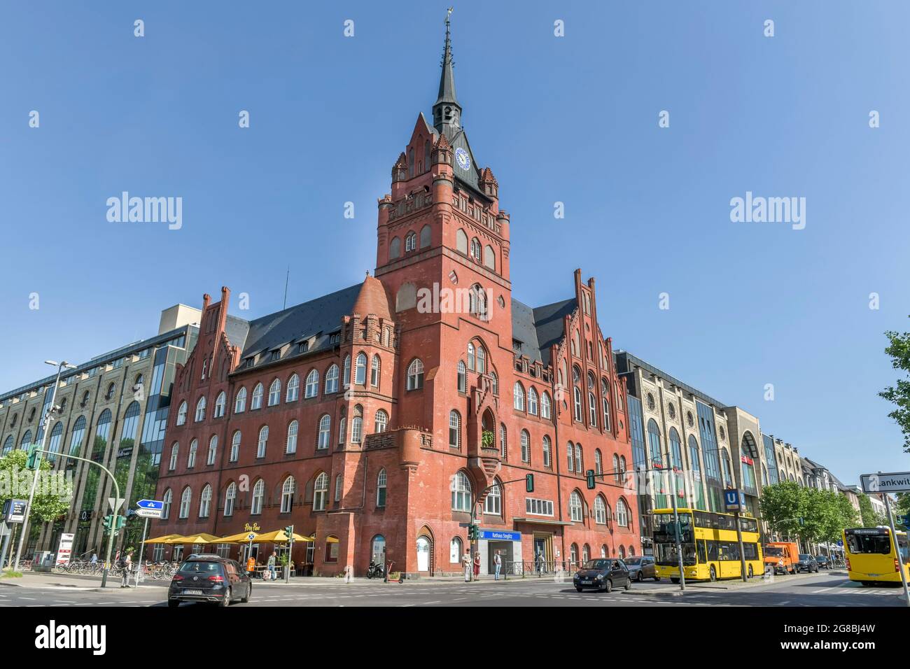 Altes Rathaus, Schlossstrasse, Steglitz Berlino, Deutschland Foto Stock