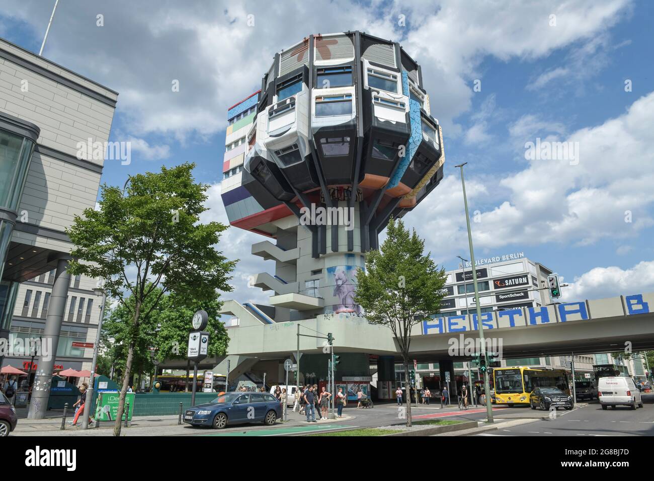 Bierpinsel, Schloßstraße, Steglitz, Steglitz-Zehlendorf, Berlino, Germania Foto Stock