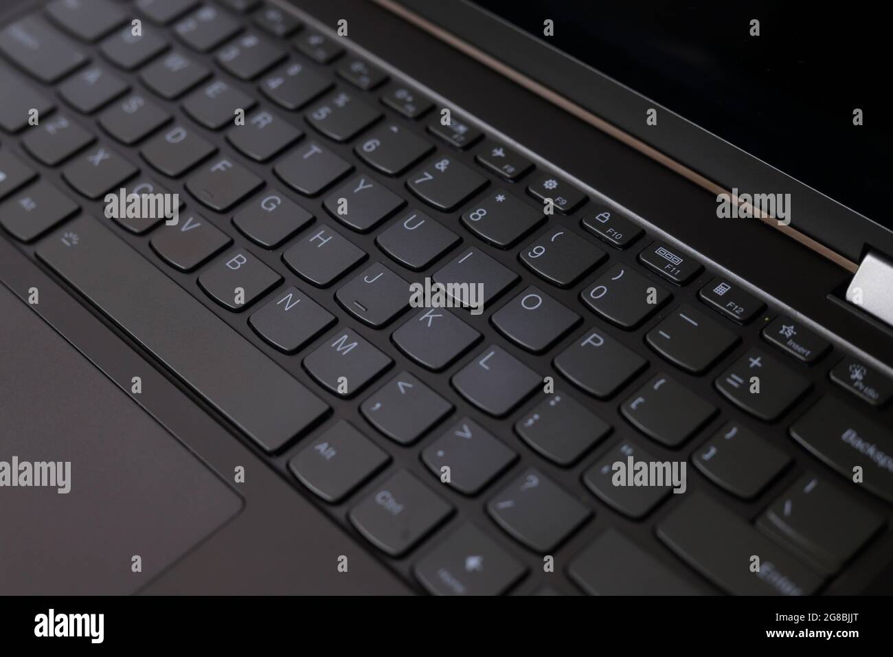 sfondo orizzontale della tastiera del computer portatile Foto Stock