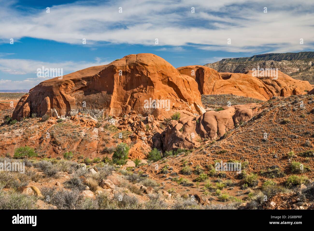 Sooner Rocks, Hole in the Rock Road, Grand Staircase Escalante National Monument, Utah, USA Foto Stock