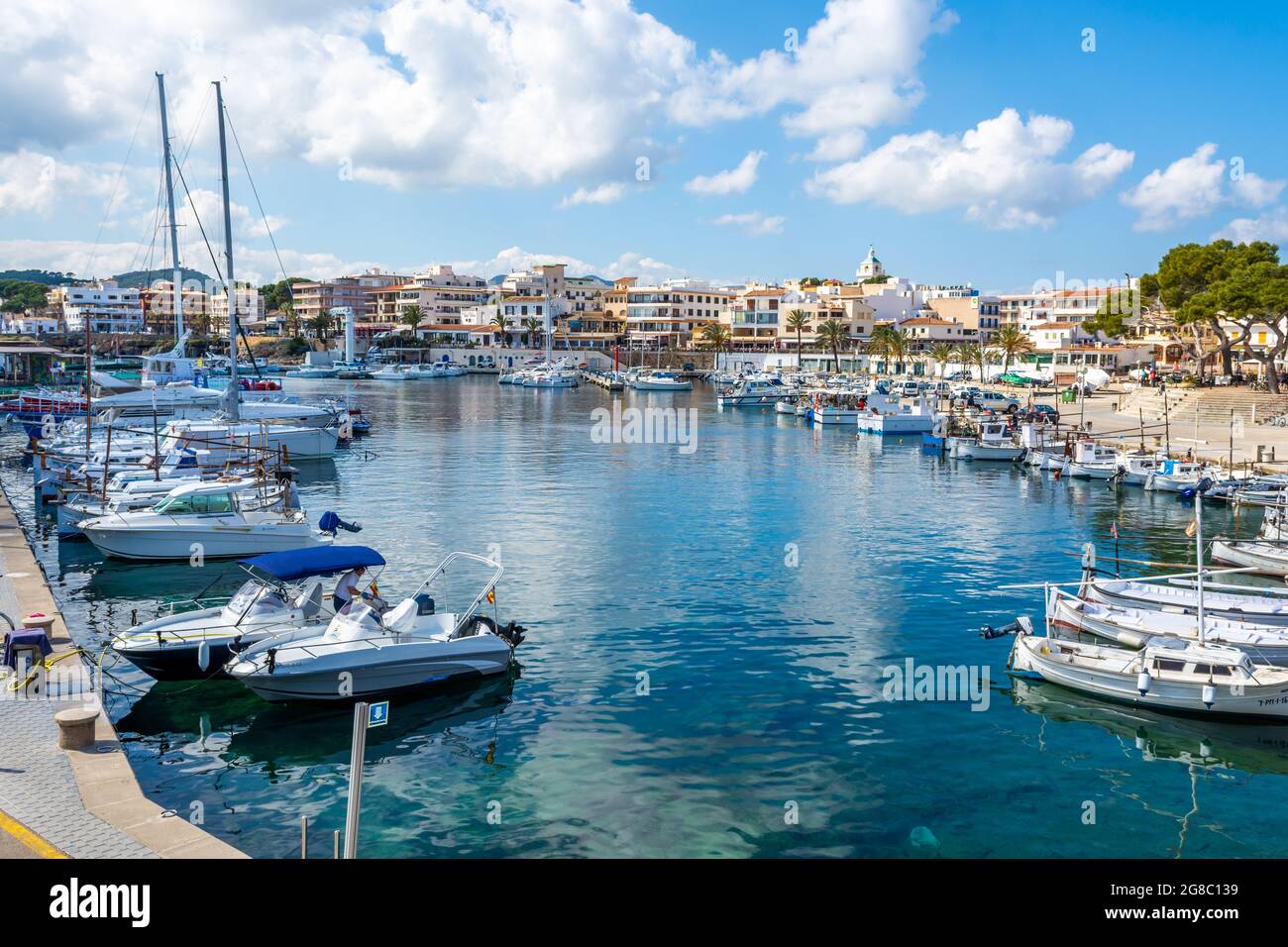 Bella foto di Cala Radjada a Maiorca, Spagna Foto Stock