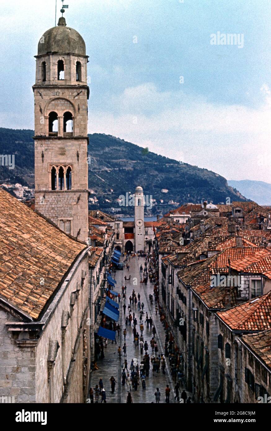 Centro storico di Dubrovnik Foto Stock