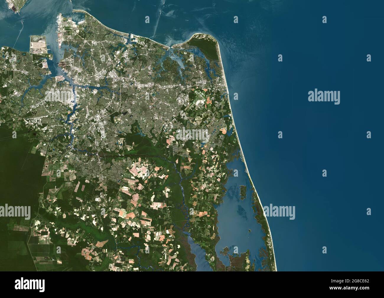 Norfolk and Virginia Beach, Virginia, Stati Uniti Foto Stock