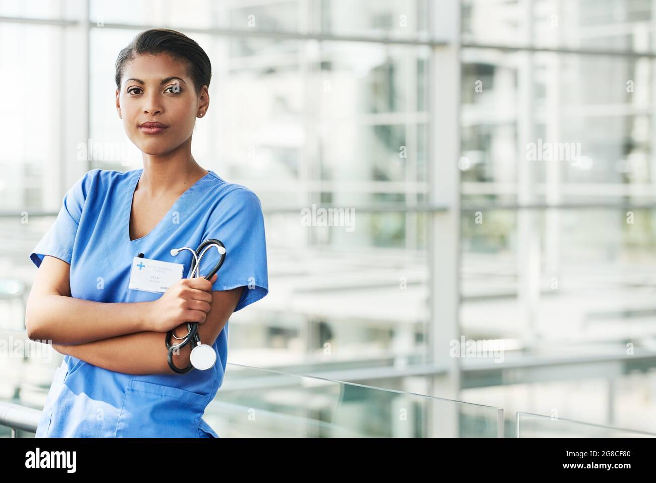Una buona salute è un'impresa seria Foto Stock