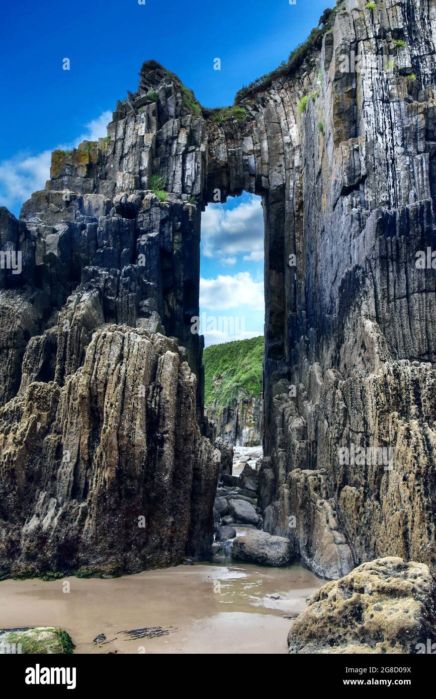 Chiesa porta Arco Foto Stock