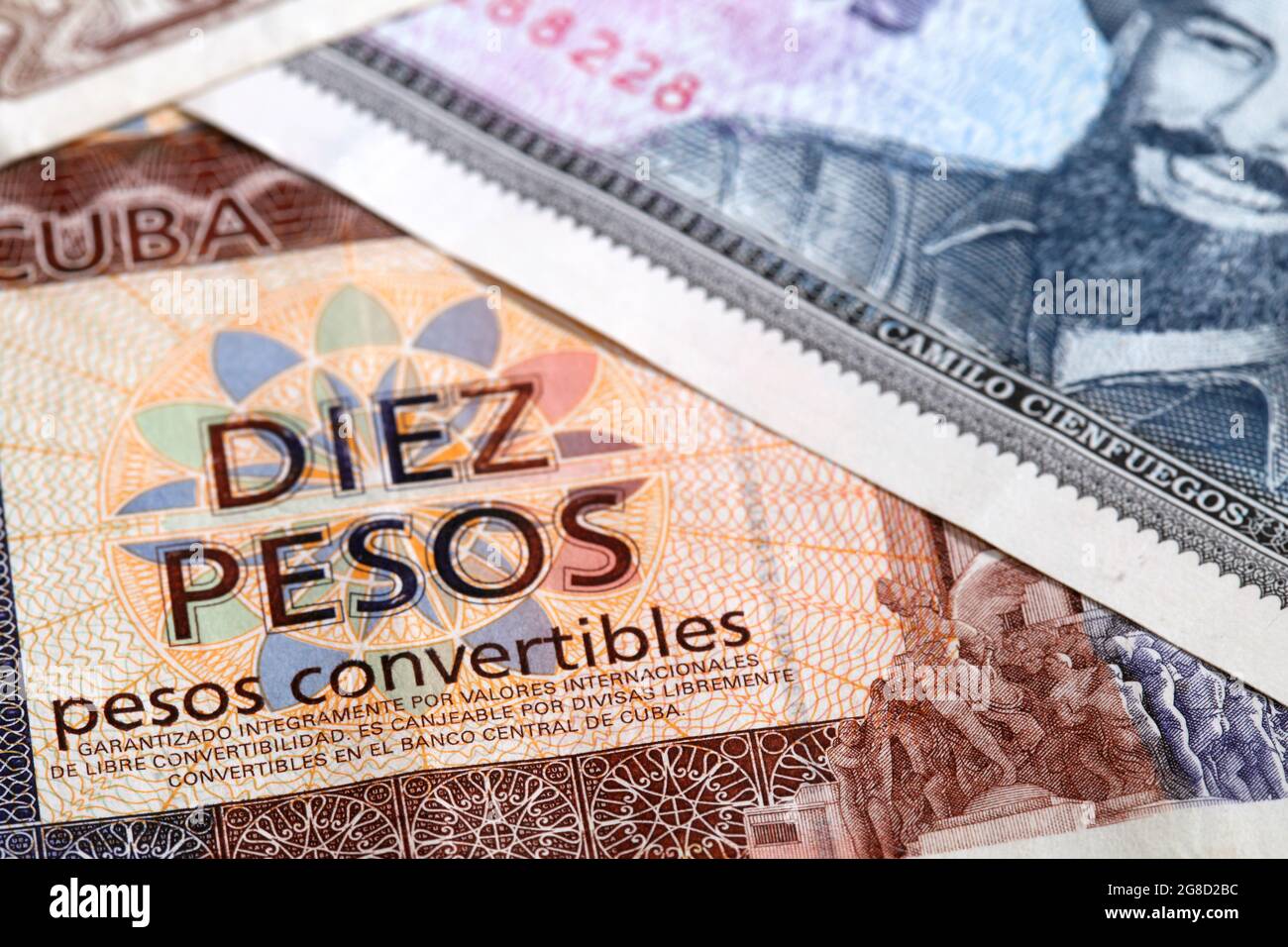 Peso convertibile cubano e peso Foto Stock