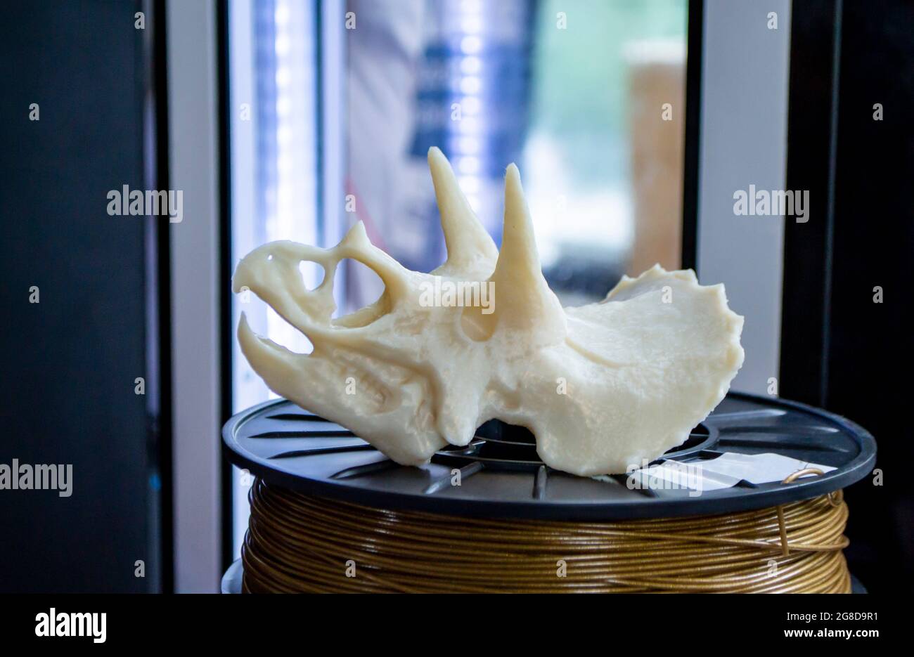 Modello 3D stampato su stampante 3d da plastica fusa a caldo. Foto Stock