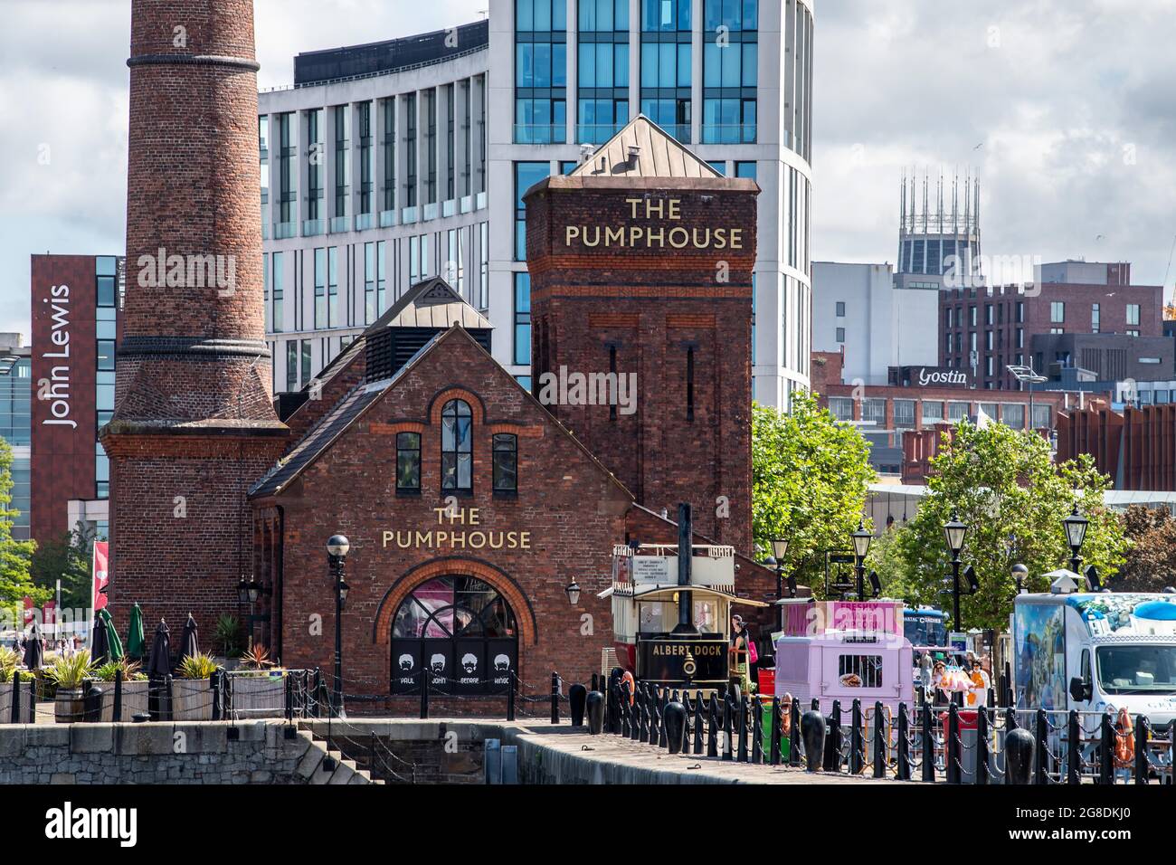Siti storici di Liverpool. Albert Dock. Foto Stock
