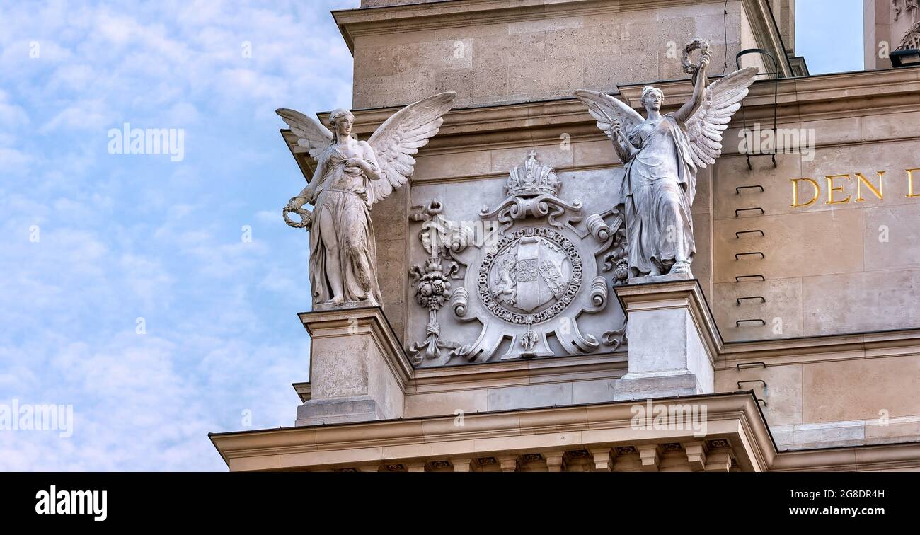 Sculture classiche a Vienna, Austria. Foto Stock