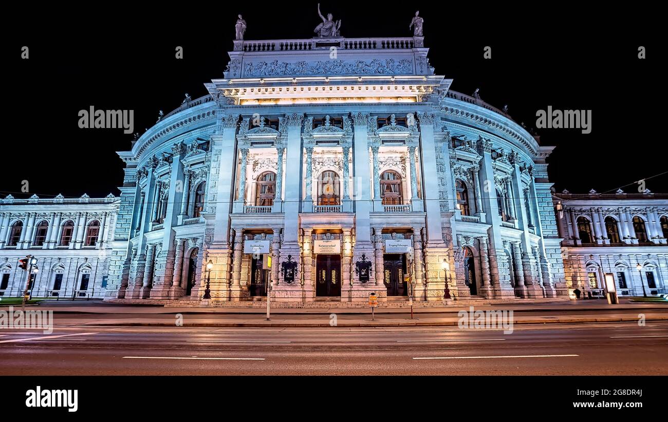 Il municipio di Vienna è la sede del governo locale di Vienna. Foto Stock