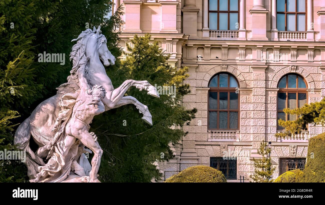 Un'attrazione turistica a Vienna, Austria. Foto Stock