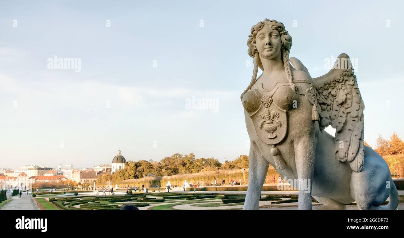Scultura classica a Vienna, Austria Foto Stock