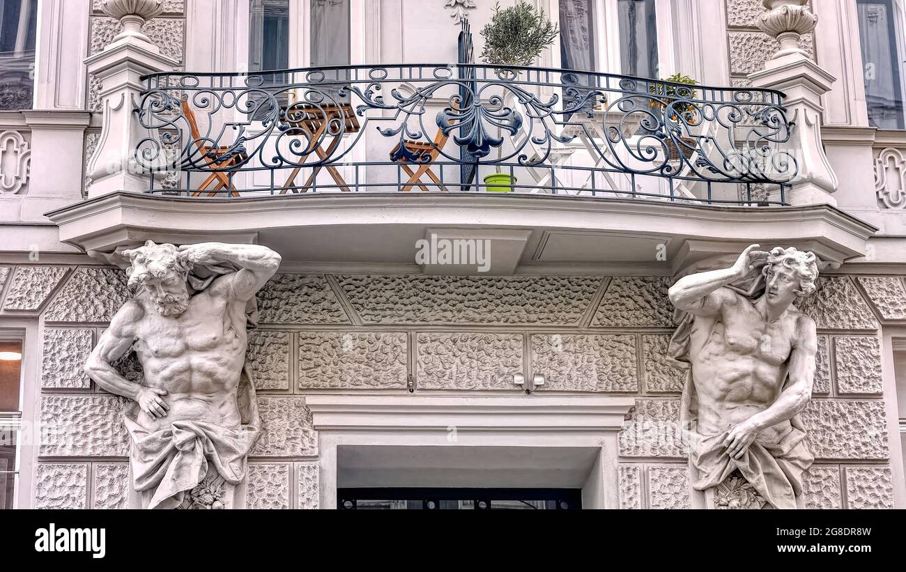 Scultura classica a Vienna, Austria Foto Stock