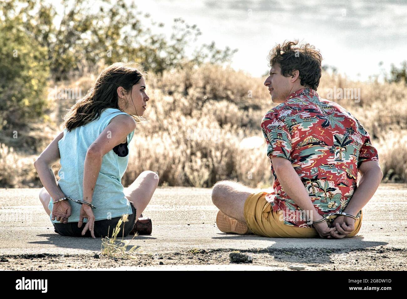 Palm Springs è un film del 2020 diretto da Max Barbakow. Questa fotografia è esclusivamente per uso editoriale ed è copyright della società cinematografica e/o del fotografo assegnato dalla società di produzione e può essere riprodotta solo da pubblicazioni in concomitanza con la promozione del suddetto film. È richiesto un credito obbligatorio per la società cinematografica. Il fotografo deve essere accreditato anche quando è noto. Foto Stock