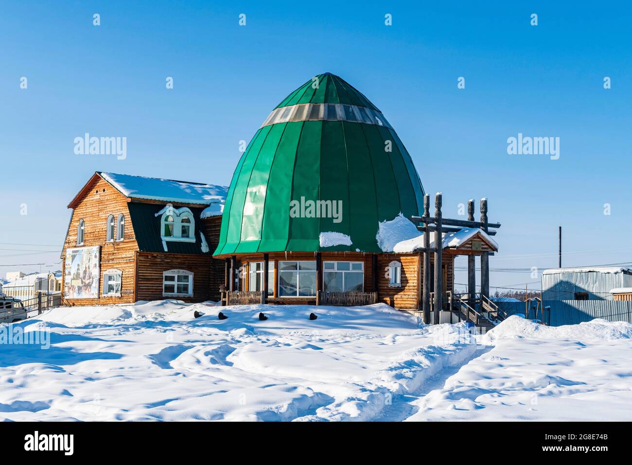 Museo regionale di Cherkekhskiy, Road of Bones, Sakha Republic, Yakutia, Russia Foto Stock