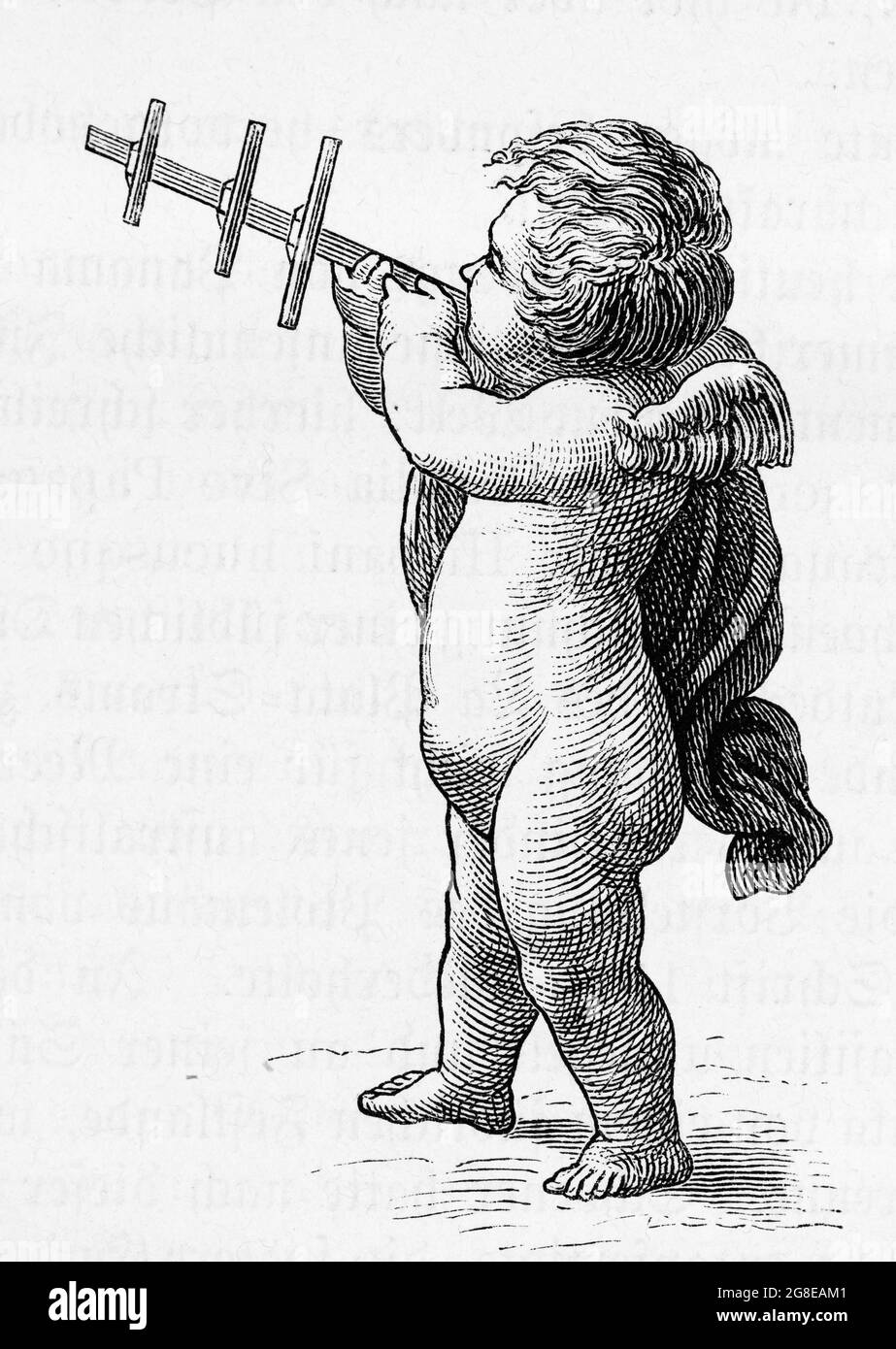 Il personale di Giacobbe, precursore del sestante, è uno strumento astronomico per misurare gli angoli Foto Stock