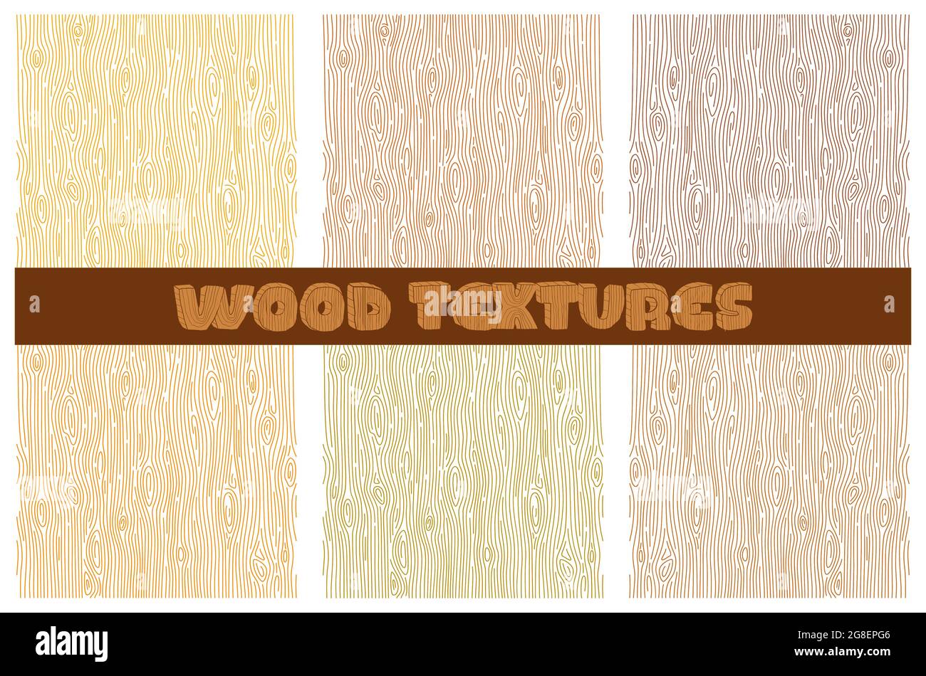 Set di 6 texture in legno in diversi color.Office e elementi di texture del pavimento per web, decor, app, sfondo Illustrazione Vettoriale Set di 6 texture in legno in diversi color.Office e elementi di texture del pavimento per web, decor, app, sfondo Illustrazione Vettoriale