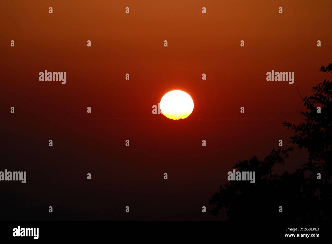 Un bel tramonto Foto Stock