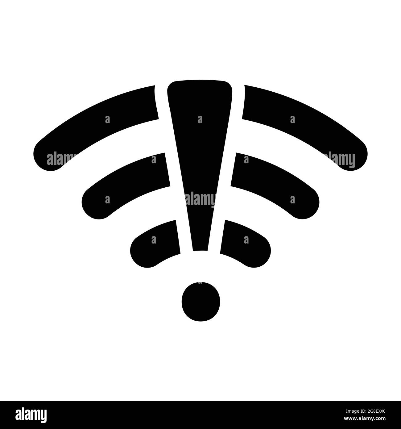 Nessun vettore icona di connessione. Nessun simbolo di rete. Nessun accesso WiFi a Internet a pagamento per grafica, logo, sito Web, social media, app mobile, illustrazione dell'interfaccia utente Illustrazione Vettoriale