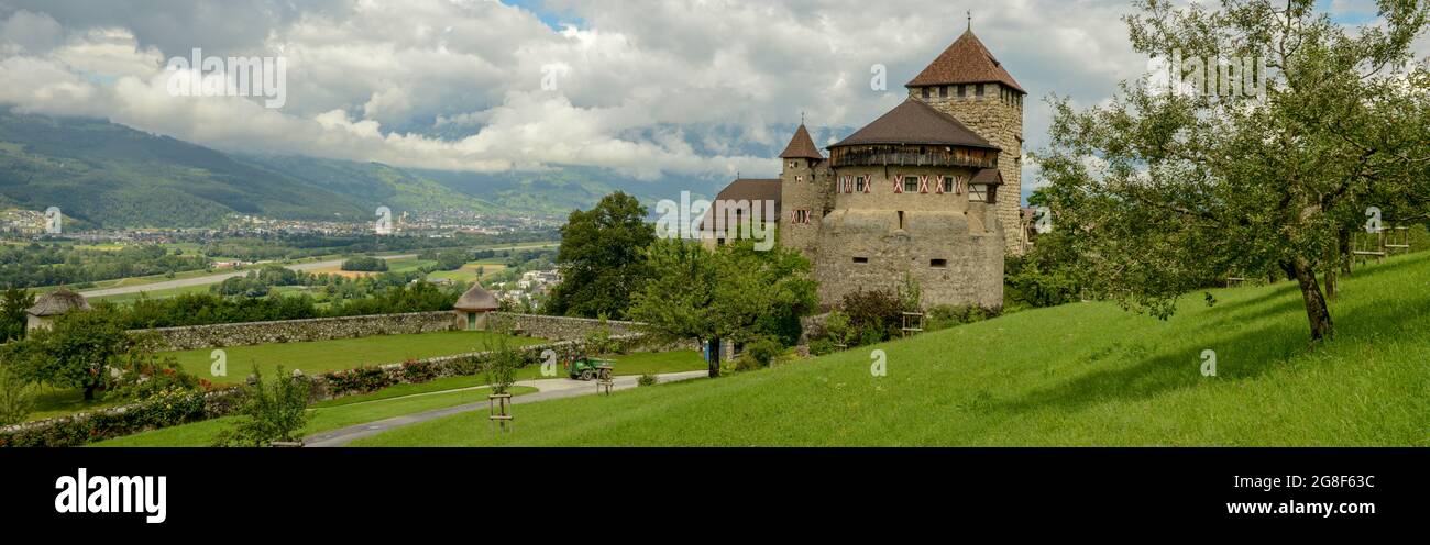 Castello di Vaduz la residenza ufficiale del Principe sul Liechtenstein Foto Stock