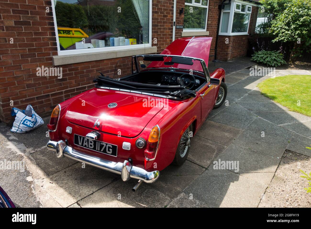 MG Midget Classic Sport auto, Inghilterra, Regno Unito. Foto Stock