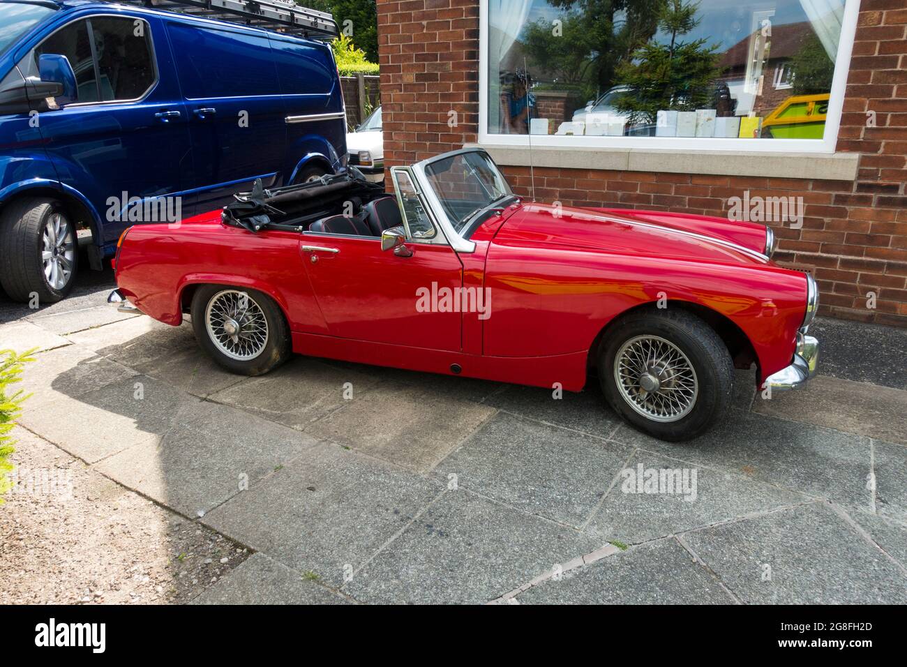 MG Midget Classic Sport auto, Inghilterra, Regno Unito. Foto Stock