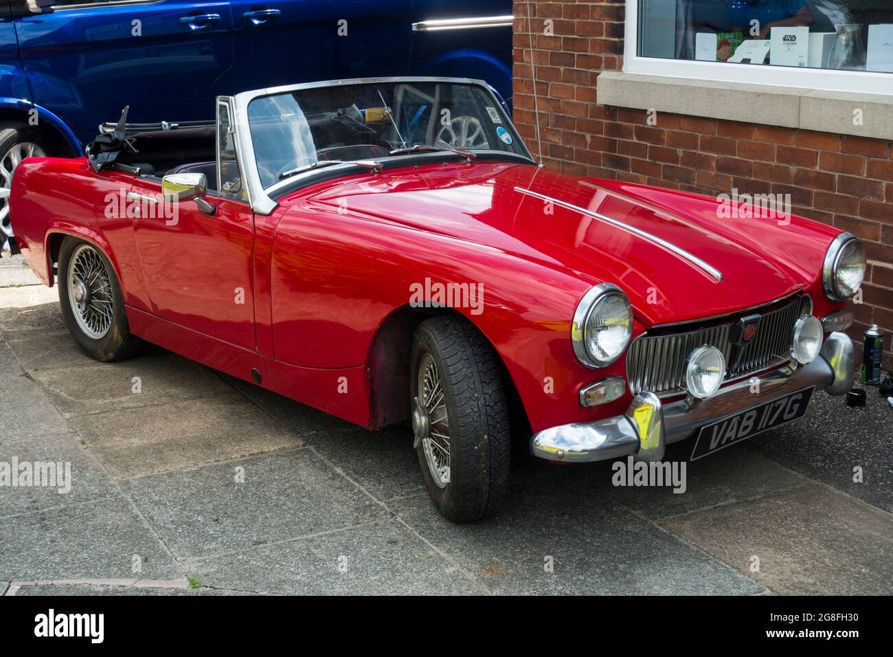 MG Midget Classic Sport auto, Inghilterra, Regno Unito. Foto Stock
