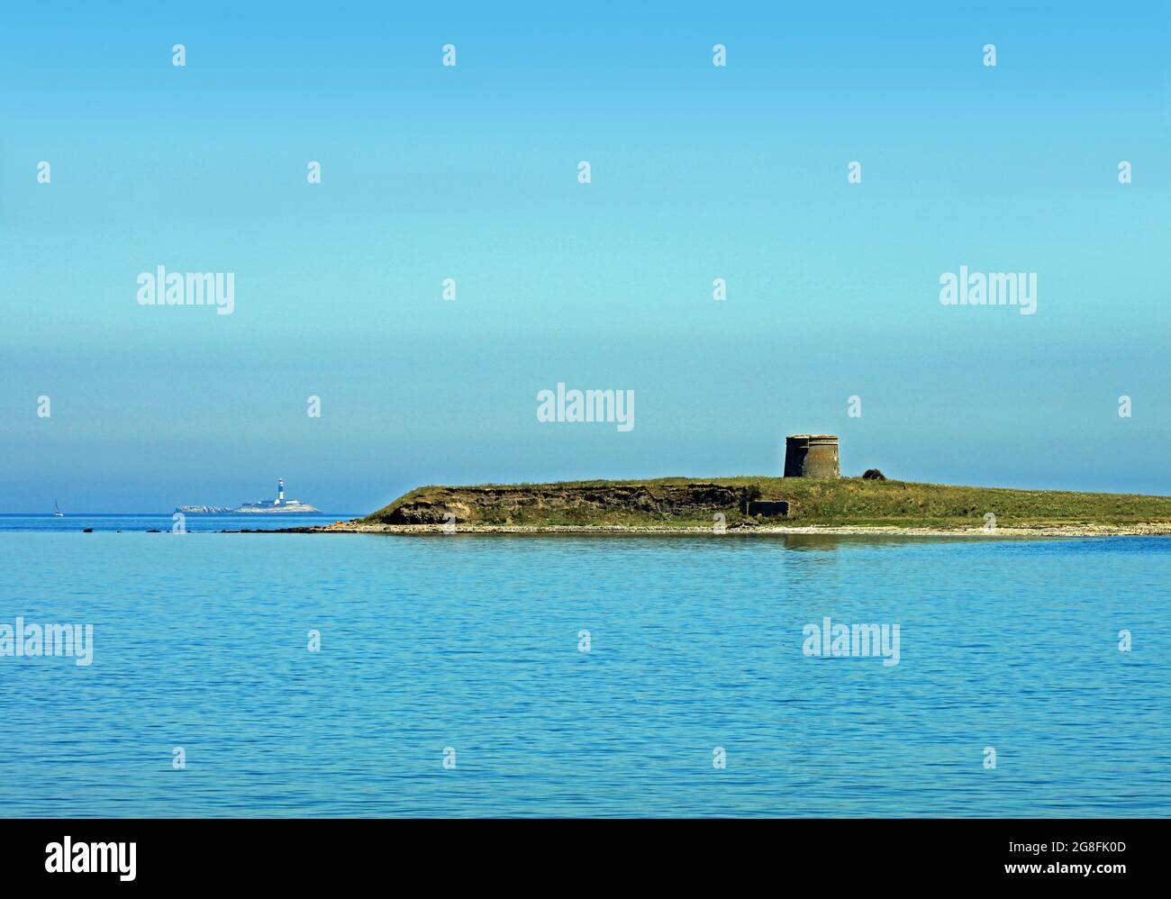 Isole al largo della costa di Skerries, contea di Dublino, Irlanda Foto Stock