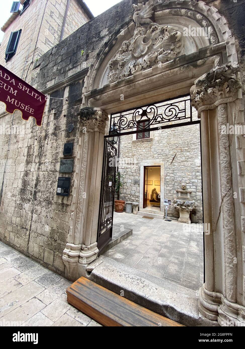 Muzej gradac Splita (Papaliceva palaca) Spalato, Croazia Foto Stock