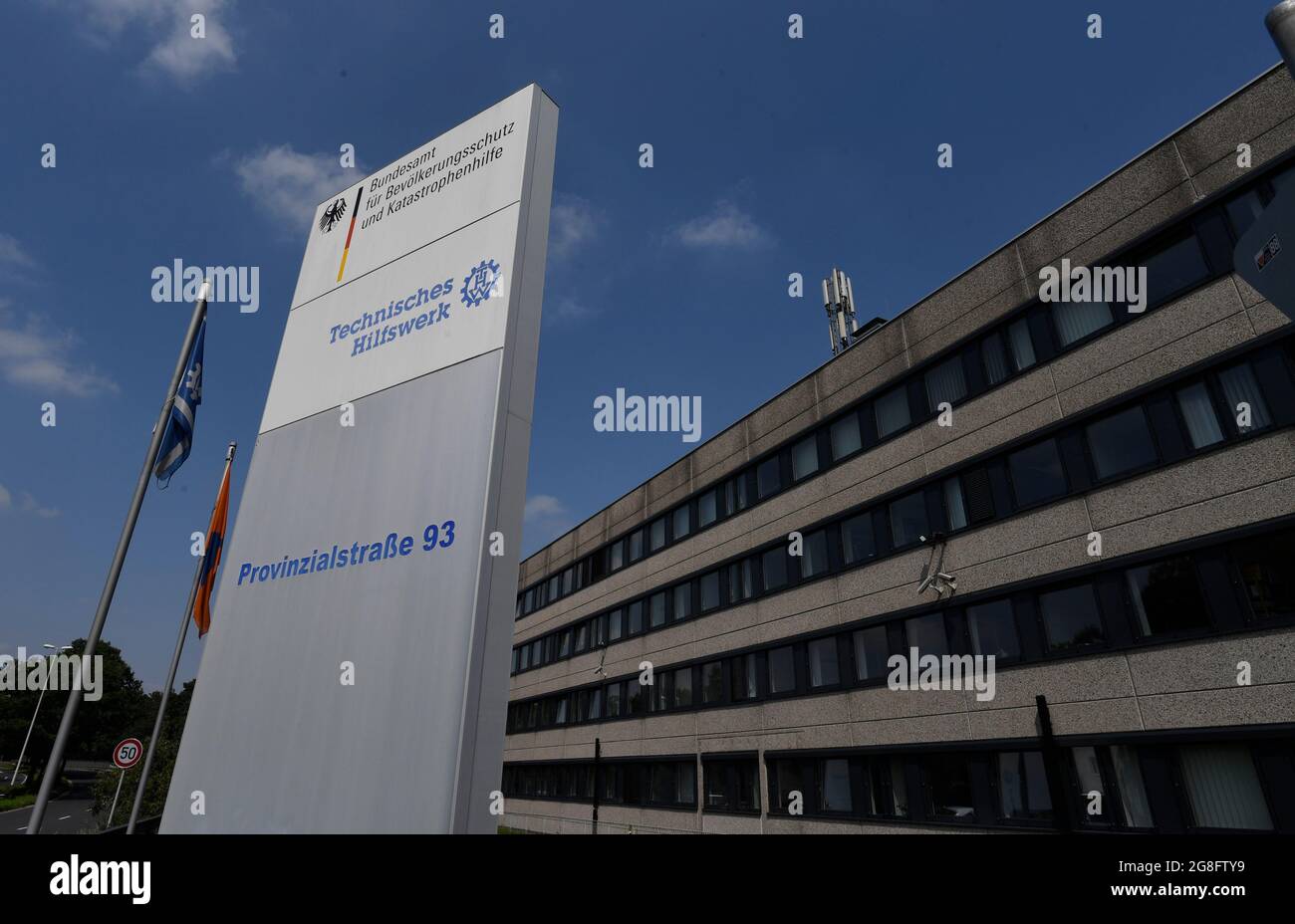 Bonn, Germania. 20 luglio 2021. Vista della costruzione dell'Ufficio federale della protezione civile e dell'assistenza in caso di catastrofi a Bonn. Credit: Roberto Pfeil/dpa/Alamy Live News Foto Stock