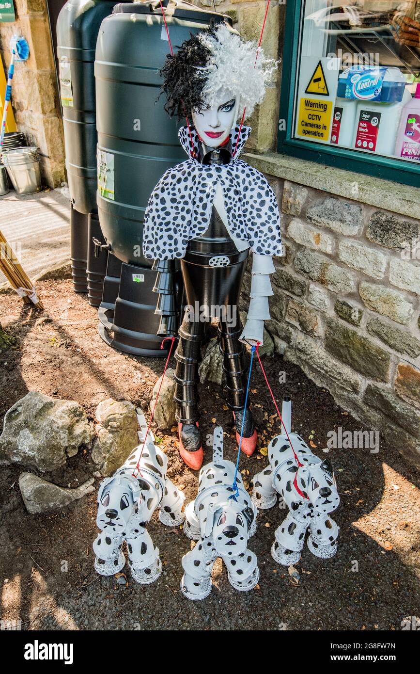 Cruella al Settle Flowerpot Festival 2021 Foto Stock
