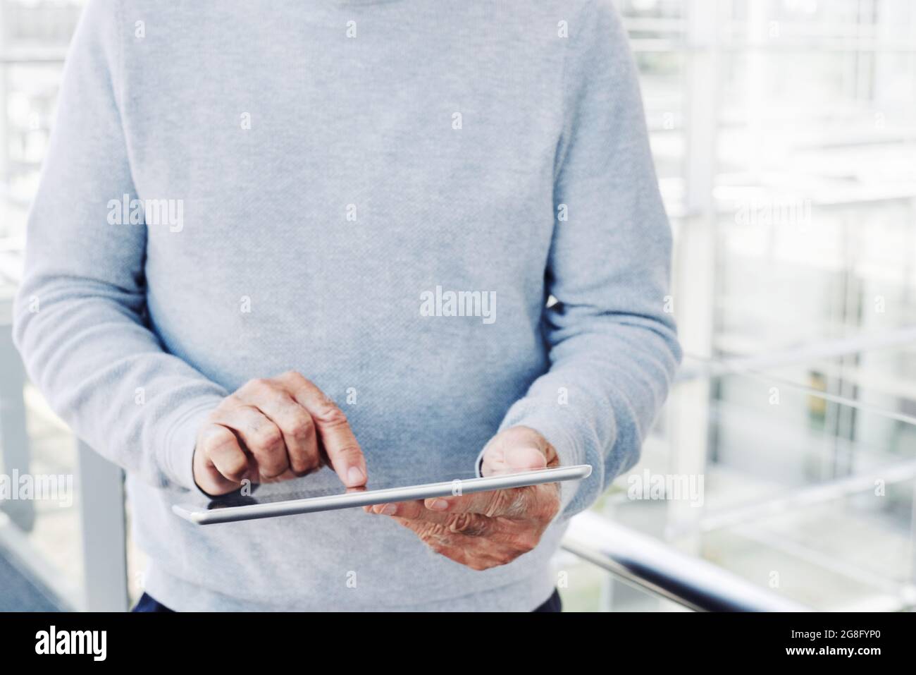 Trattare con un po 'di business digitale Foto Stock
