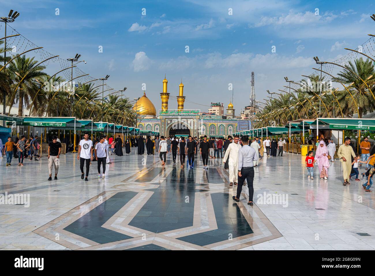 Imam Hussein Santuario Sacro, Curbala, Iraq, Medio Oriente Foto Stock