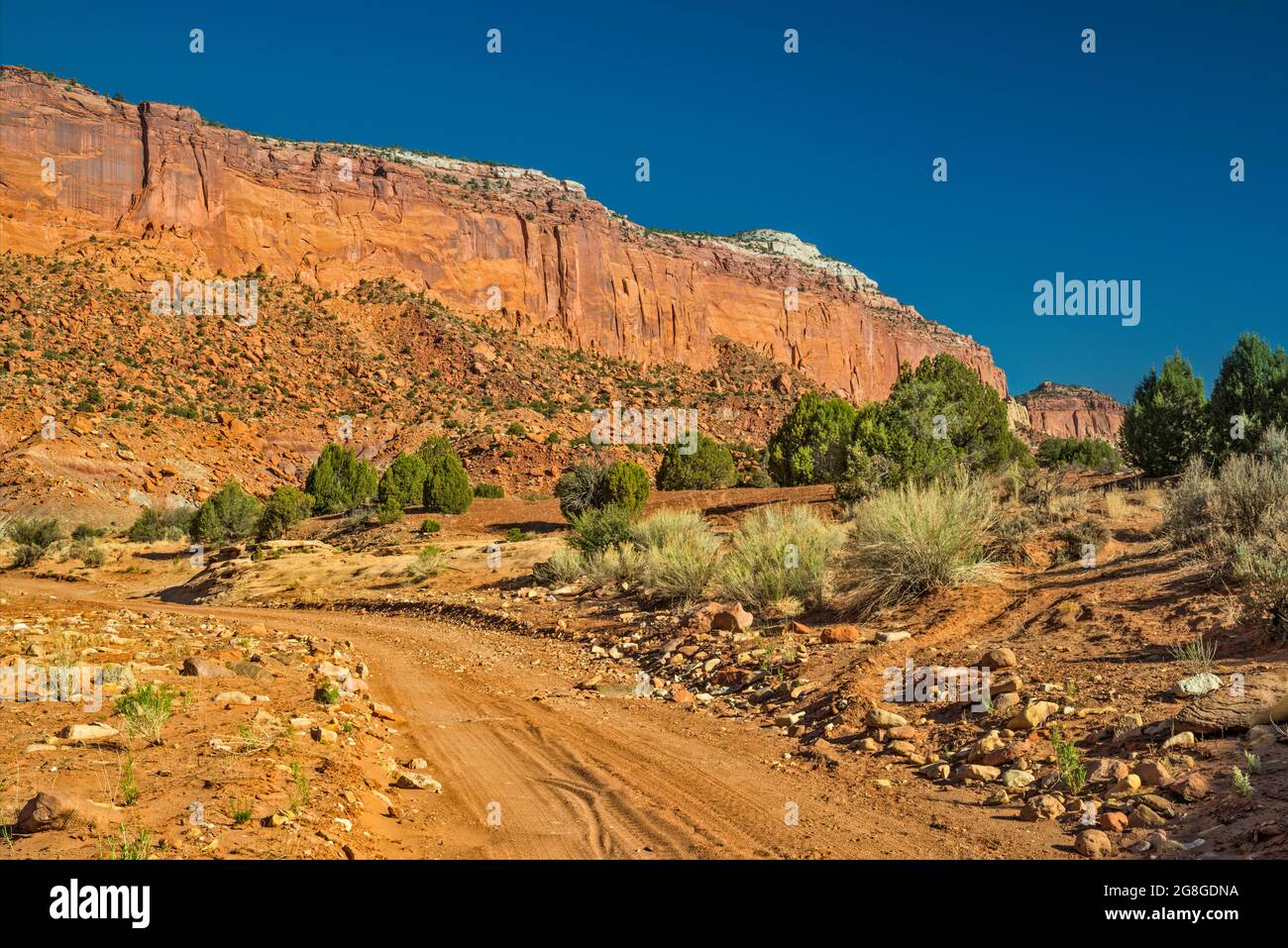 Circle Cliffs Over Horse Canyon, vicino a Wolverine Road, Escalante Canyons Unit, Grand Staircase-Escalante National Monument, Utah, USA Foto Stock