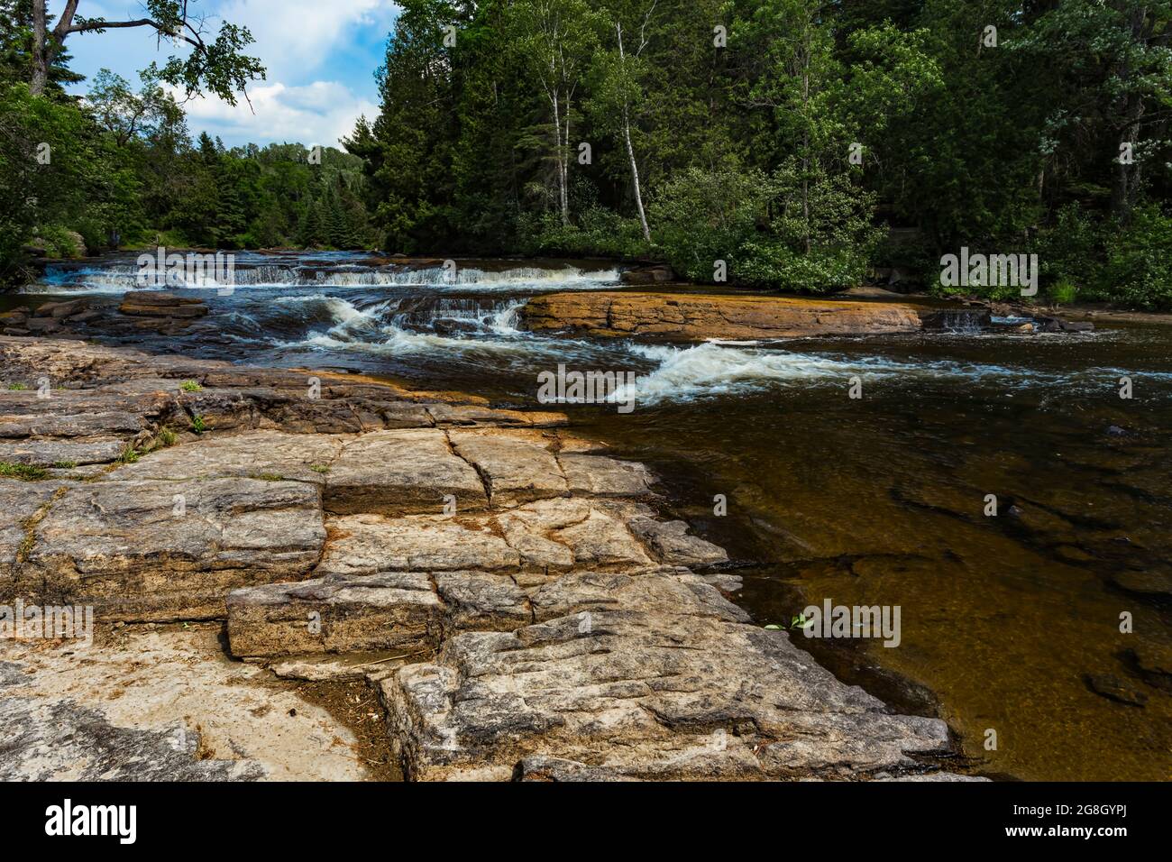 Cascata dell'Ontario nord-orientale Foto Stock