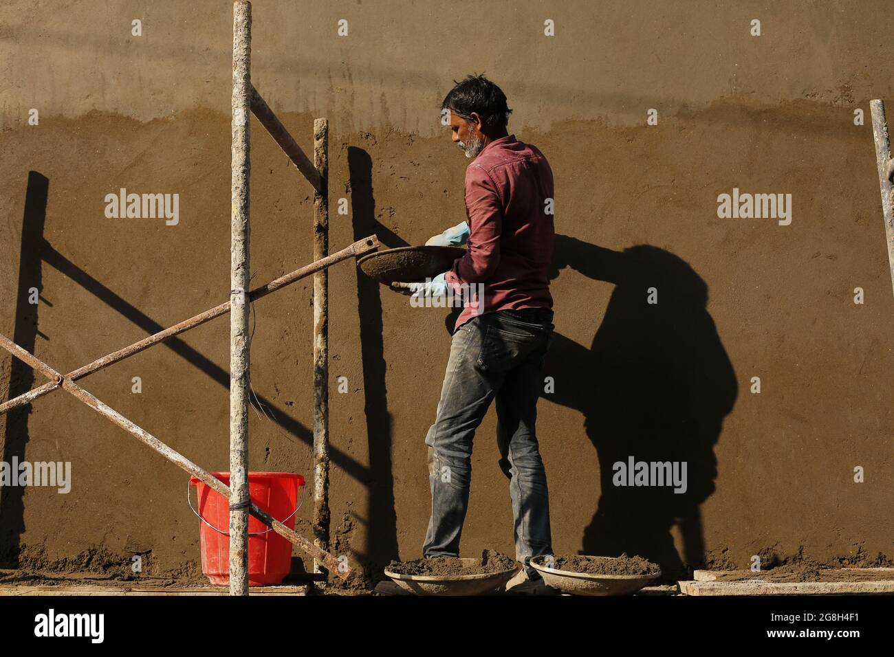 Uomo sul lavoro Foto Stock