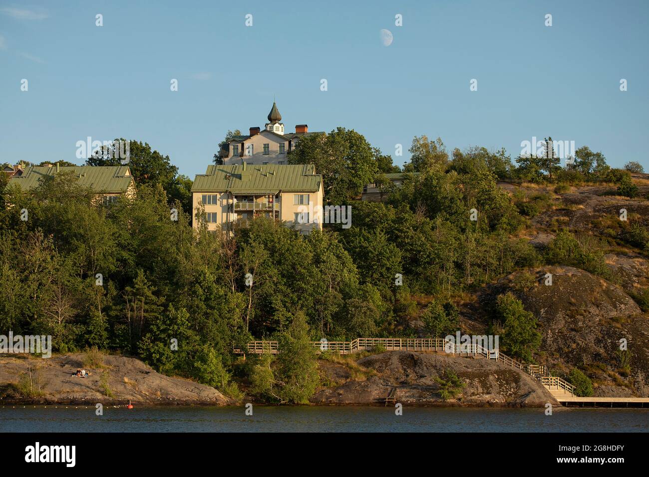 Zona residenziale di Stoccolma, Svezia Foto Stock