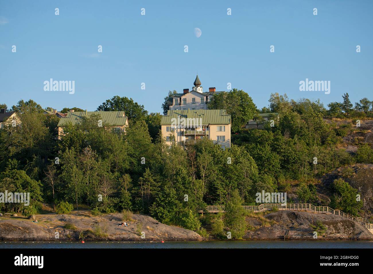 Zona residenziale di Stoccolma, Svezia Foto Stock