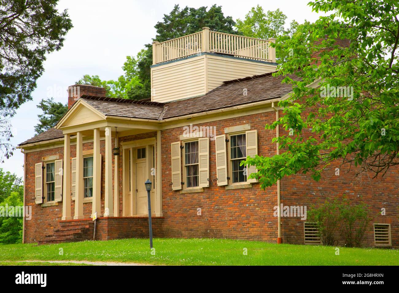 Casa colonnello Jones, Lincoln state Park, Indiana Foto Stock