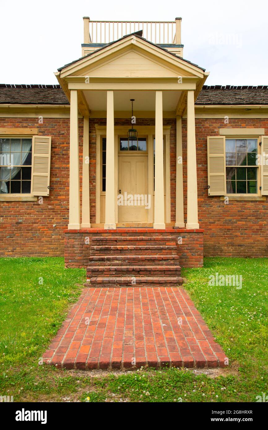 Casa colonnello Jones, Lincoln state Park, Indiana Foto Stock