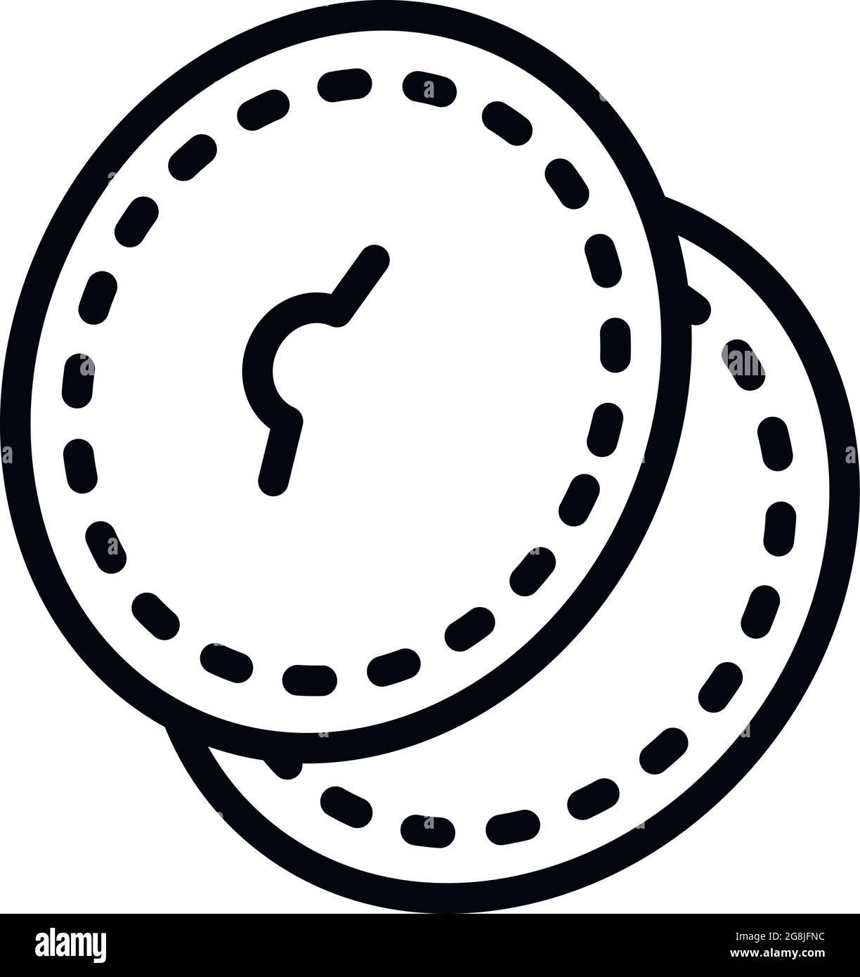 Icona tovaglioli per allattamento. Contorno allattamento tovaglioli vettore icona per web design isolato su sfondo bianco Illustrazione Vettoriale