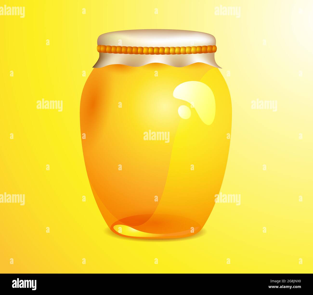 Miele in bottiglia Immagini Vettoriali Stock - Alamy