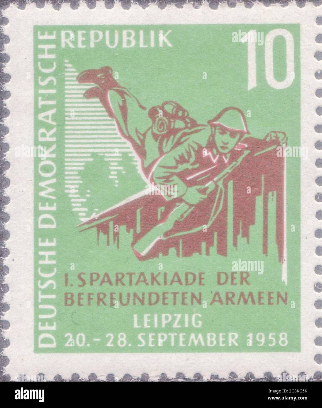 DDR [Deutsche Demokratische Republik (Repubblica democratica tedesca), nome ufficiale dell'ex Germania orientale] Foto Stock