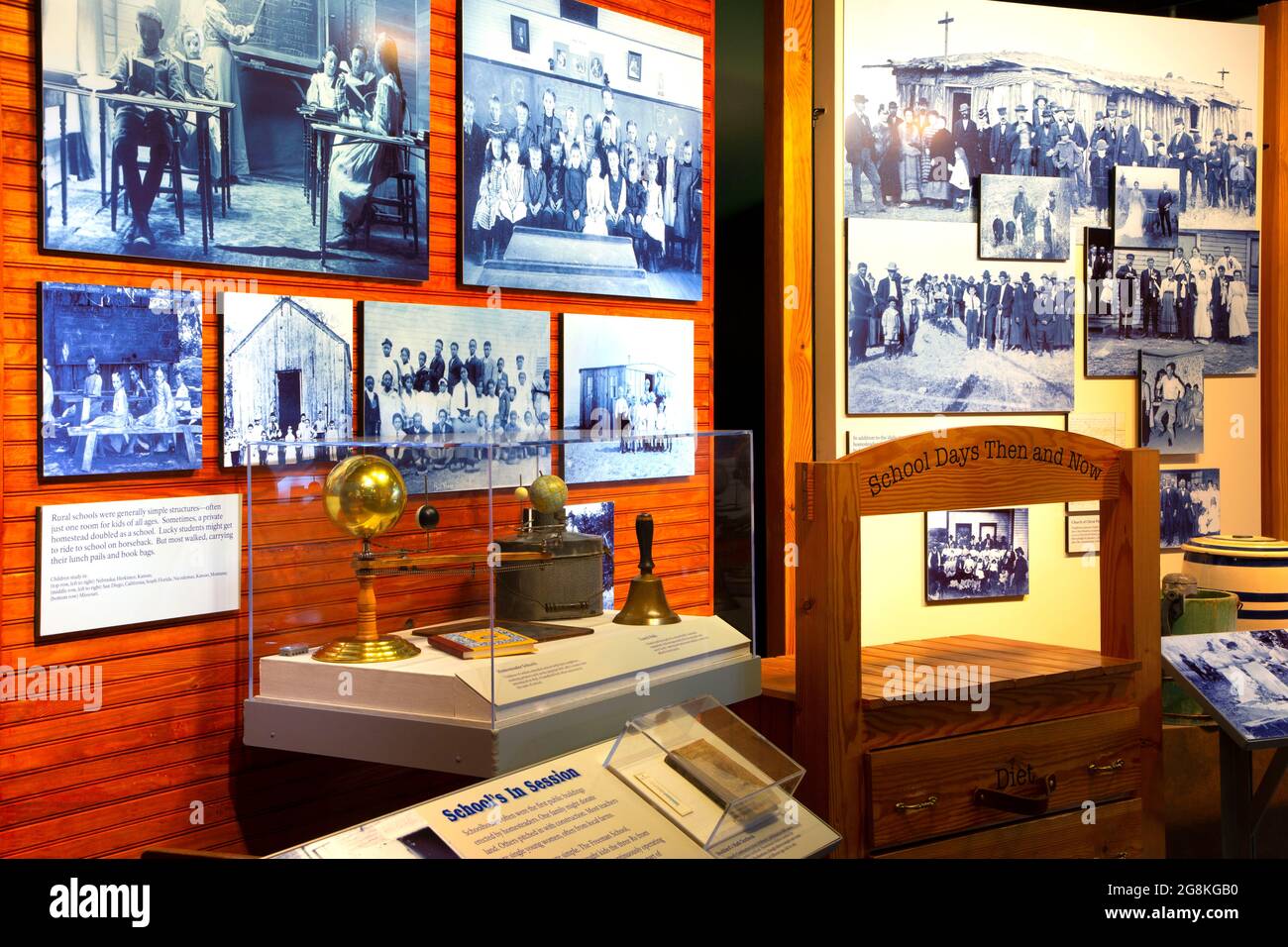 Centro visitatori, Homestead National Historical Park, Nebraska Foto Stock