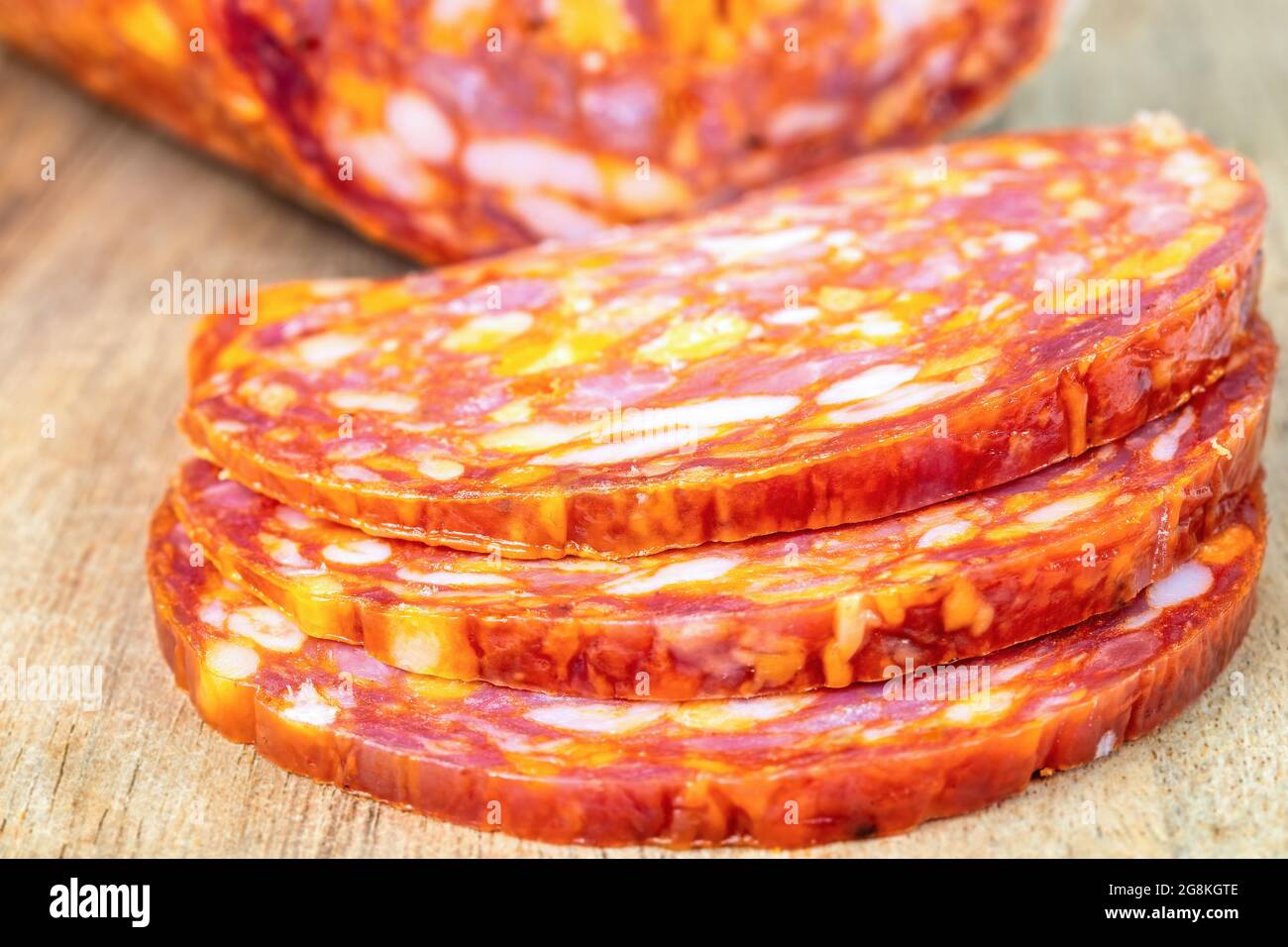 Salame classico italiano Foto Stock