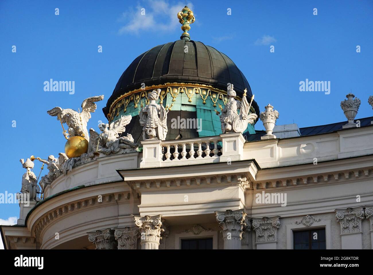 Wien Hofburg, Architektur in Wien, die Wiener Hofburg ist einer der größten Palastkomplexe der Welt Foto Stock