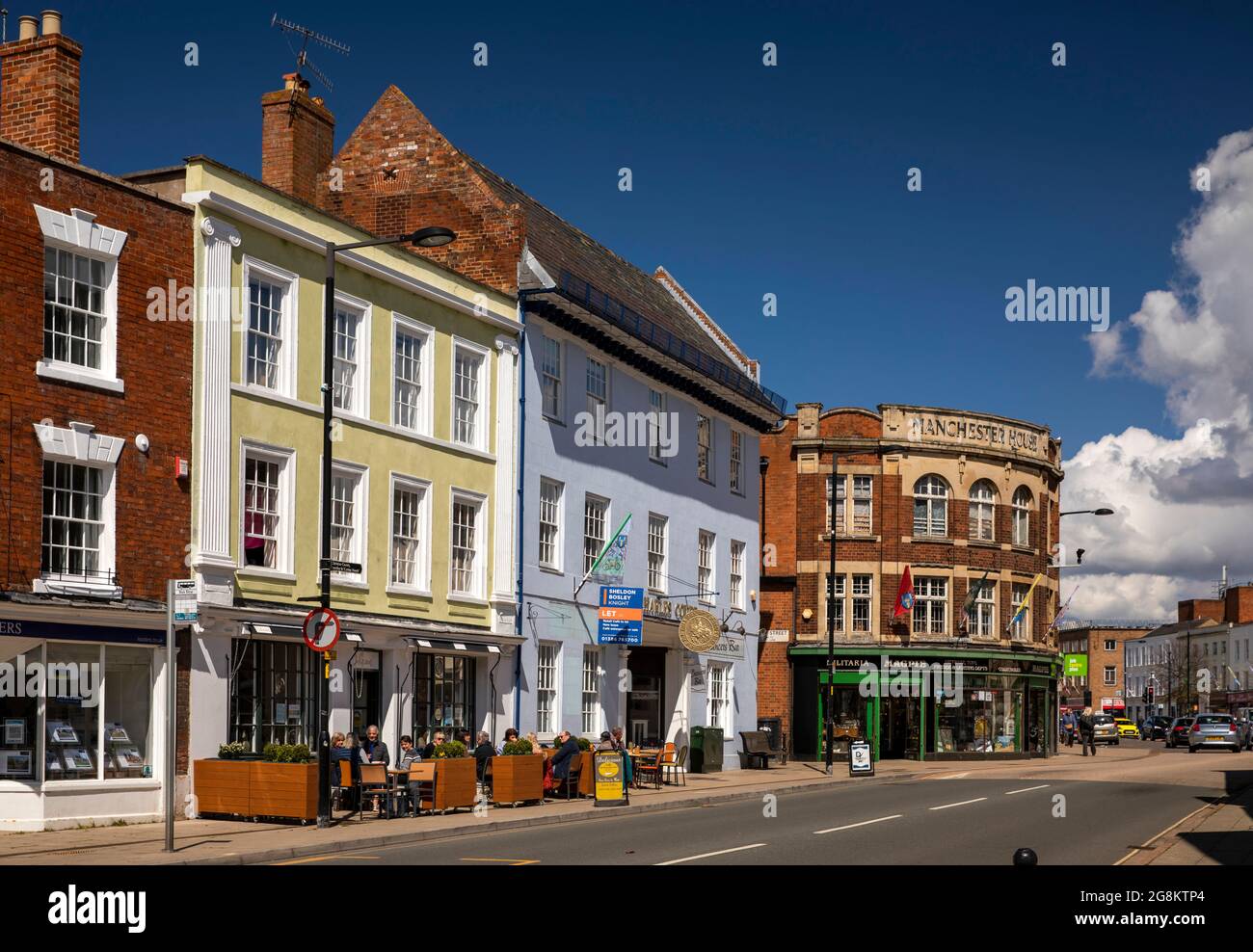 Regno Unito, Inghilterra, Worcestershire, Evesham, Vine Street Foto Stock