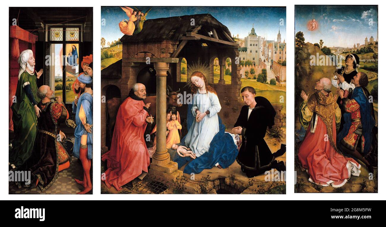 L'altare di Middleburg di Rogier van der Weyden (c.1399-1464), olio su legno, c. 1450 Foto Stock