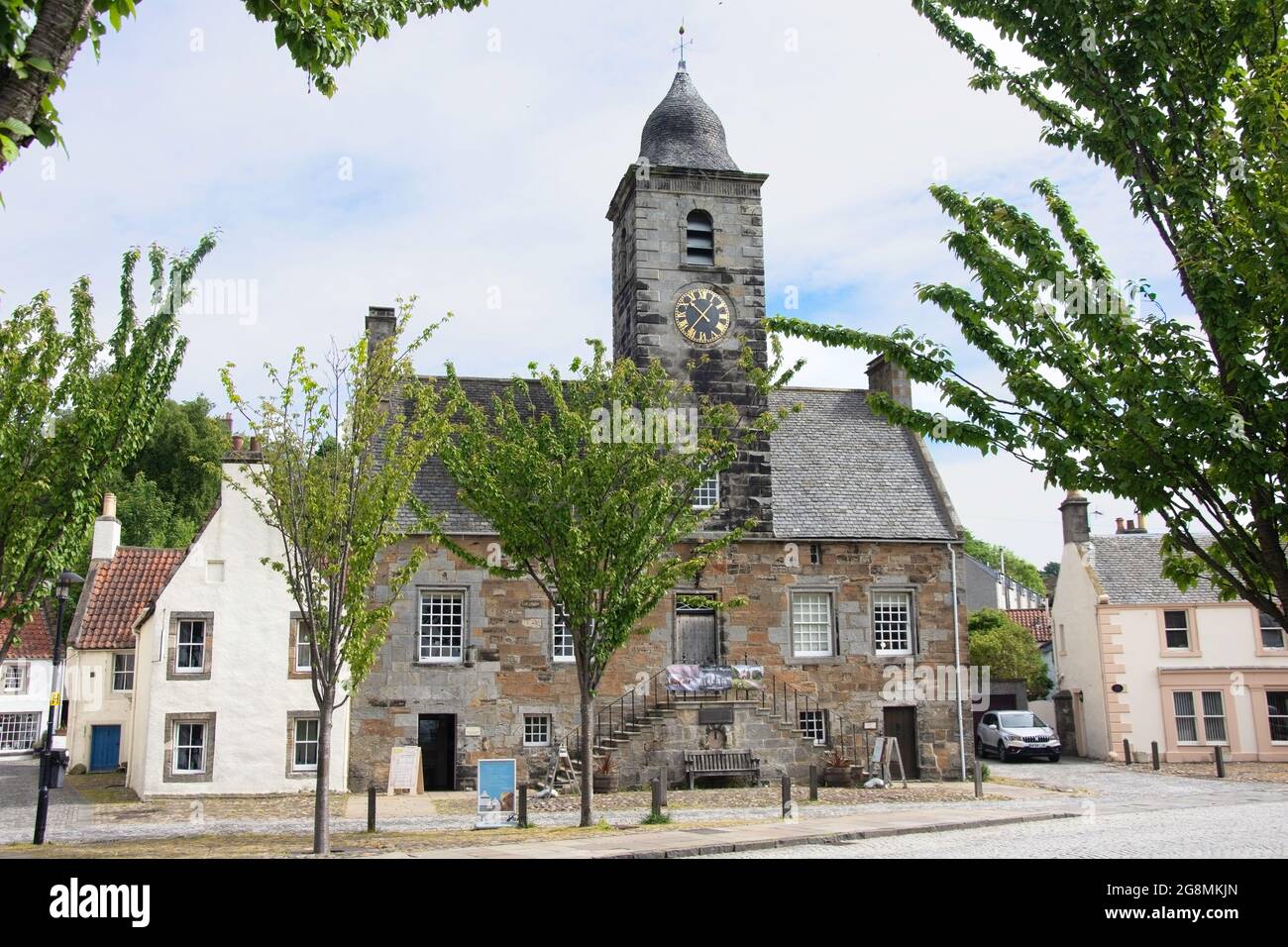 Culross Town House del XVII secolo, Culross, Fife, Scozia, Regno Unito Foto Stock